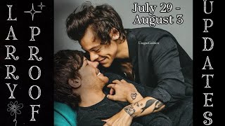 Larry ProofUpdates July 29  August 3 video does not include proof from Sunday larrystylinson [upl. by Ahsiaa]