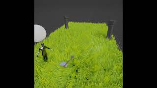 Grass Wind Simulation Test [upl. by Llerihs]