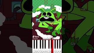 SCARY SCANNER ZOONOMALY vs SMILING CRITTERS ToonyDucky  Octave Piano Tutorial [upl. by Annoit24]