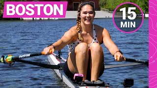 15Minute Technique Rowing Workout in Boston [upl. by Karleen]