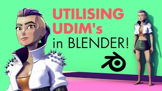 Utilising UDIMs in Blender [upl. by Ahsian]