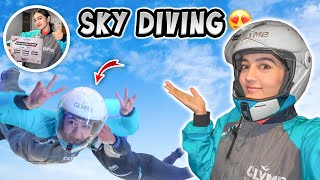 MERI LIFE KI FIRST SKYDIVE 😱  Helmet Mai Sar Phans Gya 😅  RabiaFaisal Vlogs ♥️  Sistrology [upl. by Ahseenak]