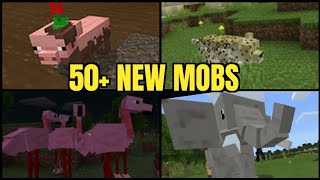 50 NEW MOBS In Minecraft  MCPE ZooCraft Addon Showcase [upl. by Morgana]