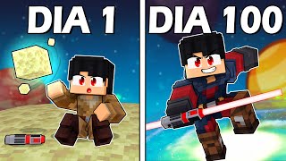 SOBREVIVI 100 DIAS como um GUARDIÃO JEDI no Minecraft [upl. by Htidirrem180]