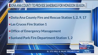 Doña Ana County to provide sandbags for upcoming monsoon season [upl. by Ise]