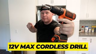 BLACKDECKER 12V MAX Cordless Drill Review [upl. by Mitchiner647]