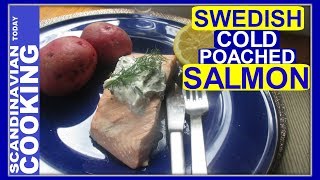 How To Make Swedish Cold Poached Salmon for Midsummer 🎉 Kall inkokt lax [upl. by Alleciram]