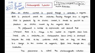 19 Electromagnetic induction  C Electromagnetic induction and its applications [upl. by Kellia]