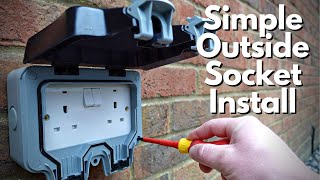 How To Install an Outside Socket  External Plug Installation Guide [upl. by Olecram]