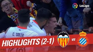 Resumen de Valencia CF vs RCD Espanyol 21 [upl. by Garneau]