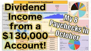 How Much My Dividend Portfolio Paid Me in October 130000 Account [upl. by Tjon]