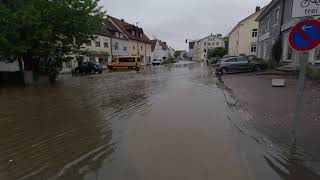 HOCHWASSER IN BAYERN Schrobenhausen 262024 [upl. by Parthinia]