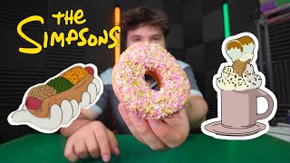 I Only Ate SIMPSONS FOODS for 24 Hours [upl. by Irpac]