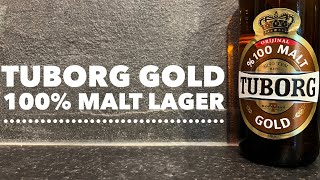 Tuborg Gold Lager Review  Tuborg 100 All Malt Lager Review [upl. by Nadabb344]