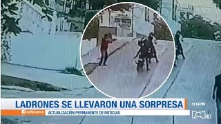 Ladrón fue herido a bala por su víctima quién resultó ser expolicía [upl. by Roinuj]