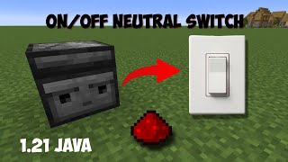 Minecraft 121 Easy Observer Switch Tutorial OnOffNeutral [upl. by Freda291]