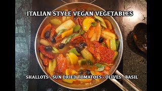 Italian Style Vegetable Ragu Recipe  Shallots Garlic Tomato Vegan [upl. by Ettevroc]