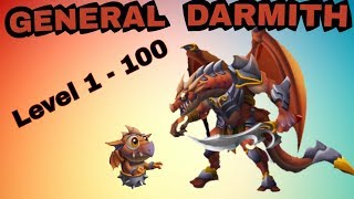 Monster Legends General Darmith Level 1 to 100 [upl. by Wandis]