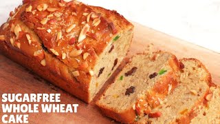 Sugarfree Eggless Atta Cake Recipe  Whole Wheat Cake  एगलेस आटा केक  Aarti Madan [upl. by Arathorn]