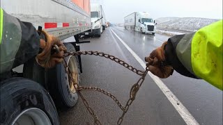 Evita estos errores al poner cadenas en la nieve❄️🚛 [upl. by Hildegard]