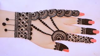 Simple Eid special Mehndi Designs  Full Backhand Mehndi Design  Bridal Mehndi  Mehndi ke Design [upl. by Hobart765]