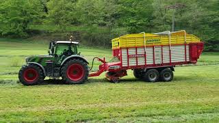 1 Schnitt 2019 Laden mit Fendt Vario 722 und Pöttinger Europrofi 5000 [upl. by Adnocahs]