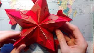 Tutorial Origami Bascetta Stern zusammenstecken [upl. by Doig523]