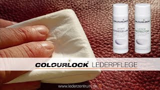 COLOURLOCK LEDERPFLEGE LEDER PROTECTOR – LEDER VERSIEGELUNG  COLOURLOCK [upl. by Hitt]