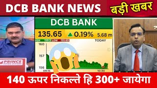 DCB BANK SHARE LATEST NEWS DCB BANK SHARE ANALYSIS DCB BANK SHARE PRICE TARGET DCB BANK BUY [upl. by Teufert517]