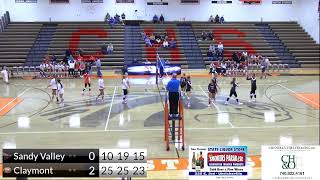 2024 Varsity Volleyball Claymont vs Sandy Valley [upl. by Edgardo]