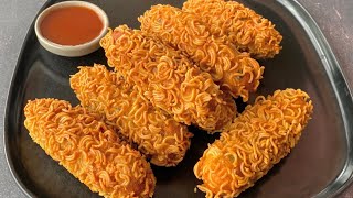 আলু আর নুডুলস দিয়ে মুচমুচে বিকেলের নাস্তা  Potato Noodles Finger  Potato Snacks  Crispy Snacks [upl. by Orwin383]