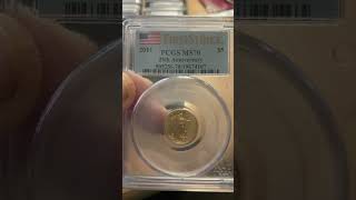 2011 110th Ounce American Gold Eagle PCGS First Strike MS 70 25th Anniversary [upl. by Brennen]