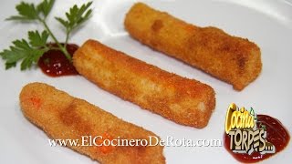 🦀 PALITOS DE CANGREJO Rebozados 🦀 Surimi Rebozado ✅ [upl. by Northington749]