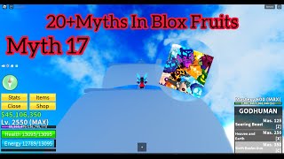 Busting 20Myths In Blox Fruits [upl. by Livvie29]