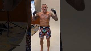 Conor McGregor mocks Dustin Poiriers news shorts ahead of UFC 302 [upl. by Aloibaf450]