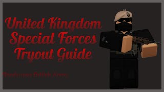 United Kingdom Special Forces Tryout Guide Sharkuses British Army ROBLOX [upl. by Yvonne520]