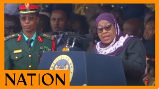 Tanzania President Samia Suluhu’s speech during Ruto’s swearingin ceremony [upl. by Cynar275]