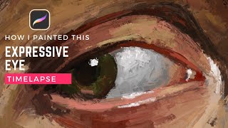 Painting an eye  Painterly procreate art procreate digitaloilpainting [upl. by Jocko]