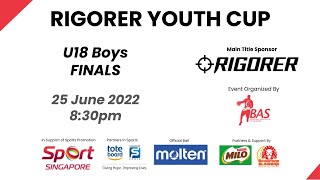 Adriot Sheng Gong Culture vs Siglap Black  RIGORER YOUTH CUP 2022 U18 Boys Finals [upl. by Mali]