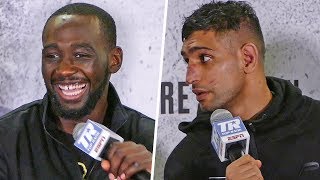 Terence Crawford TELL THE TRUTH YOU QUIT  Blasts Amir Khan at Post Fight Press Conference [upl. by Ramiah306]