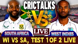 SA vs WI 1st TEST  South Africa vs West Indies SA vs WI 2024  Day 4Session 1  live Scorecard [upl. by Adnorahs37]