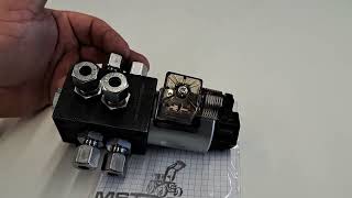 Schlepperhydraulik doppelwirkendes Steuergerät mit Magnetventil erweitern 25LMin für 6 amp 8mm Rohr [upl. by Essy]