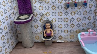 Lilly milly ki kahani part 20 mittu ne ki chichi barbie doll cartoon the barbie task [upl. by Wolfie]