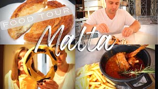 Malta Street Food Tour  Pastizzi  Rabbit Stew  Maltese Platter [upl. by Baggs]