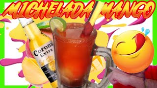 como hacer una michelada de mango  como preparar una michelada RECETA FACIL Y DELICIOSA 2021 [upl. by Sewole]