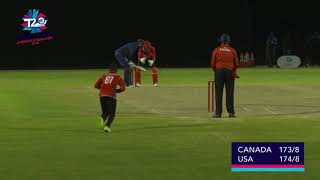 USA v Canada final over 22 runs to win [upl. by Jaela511]