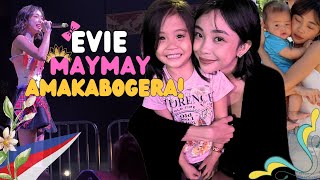 MAYMAY ENTRATA meets Baby Brother Golden and performs Amakabogera  Evie Kids TV [upl. by Alliuqaj400]