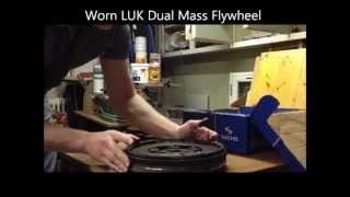 Worn LUK Dual Mass Flywheel 2005 VW Mkv Golf GTI [upl. by Oemor]