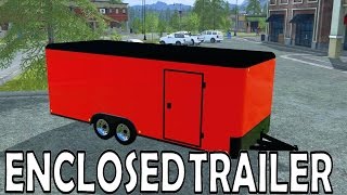 Farming Simulator 17  Enclosed Trailer Project  Blender amp Giants Editor Work [upl. by Nwahshar]