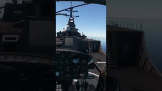 Landing a Helicopter on a Moving Ship in MSFS [upl. by Bonaparte92]